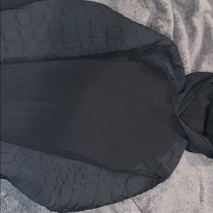 Black Alexander Wang padded sleeve hoodie